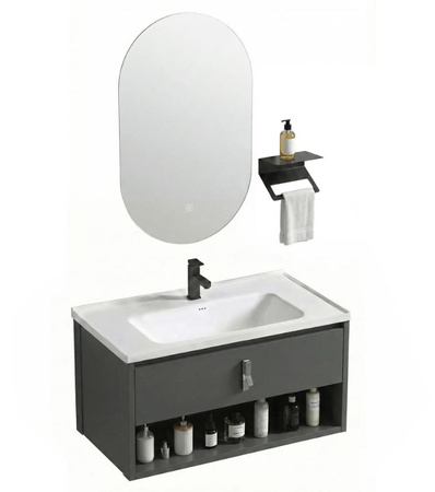 ZESTAW MEBLI ŁAZIENKOWYCH TOLEDO 80 GREY