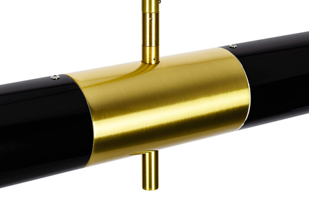 MOOSEE lampa wisząca APOLLO 1 czarna -    szczotkowane złoto