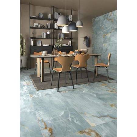 Imola The Room Onyx Aqua Blue Gold BLU AQ6 12 LP POŁYSK 60x120