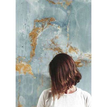 Imola The Room Onyx Aqua Blue Gold BLUE AQ6 120  RM MAT 120x120