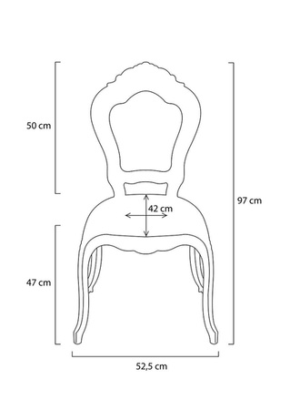 Krzesło KING transparentne - poliwęglan
