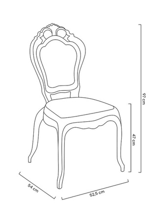 Krzesło KING transparentne - poliwęglan