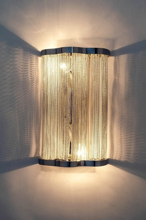 Lampa ścienna ATLANTA WALL 2 - aluminium, stal