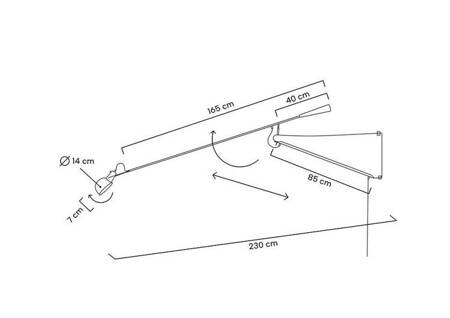 Lampa ścienna RIFLE czarna - włókno węglowe, metal