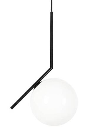 Lampa wisząca HALM 20 czarna - szkło, metal