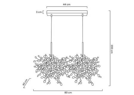 Lampa wisząca MONETE chromowana - metal