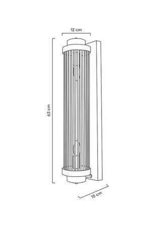 MOOSEE lampa ścienna COLUMN 60 czarna