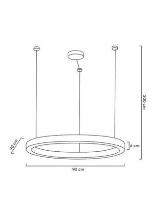 MOOSEE lampa wisząca RING LUXURY 90  złota