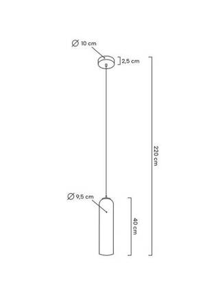 MOOSEE lampa wisząca SLACK biała