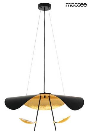 MOOSEE lampa wisząca STING RAY 80  czarna / złota