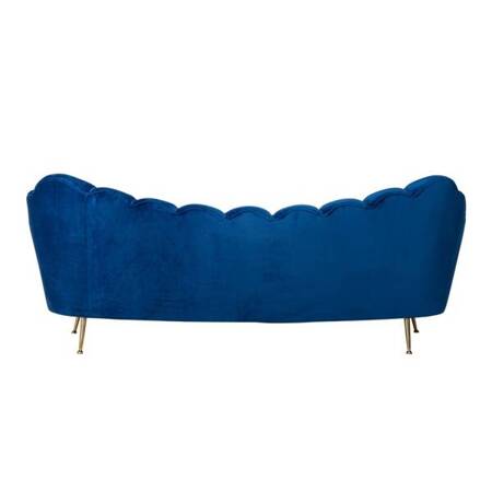 RICHMOND sofa COSETTE BLUE - welur, podstawa złota