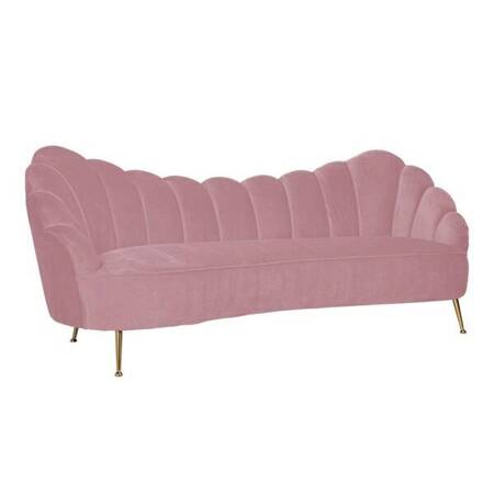 RICHMOND sofa COSETTE PINK - welur, podstawa złota