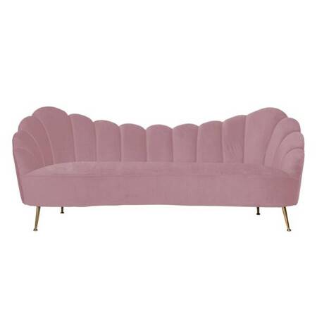 RICHMOND sofa COSETTE PINK - welur, podstawa złota