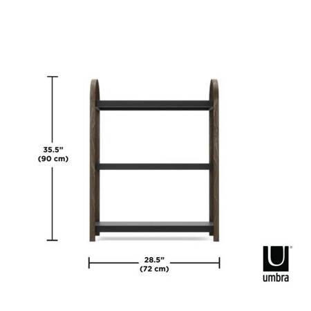 UMBRA półka wolnostojąca BELLWOOD czarny orzech